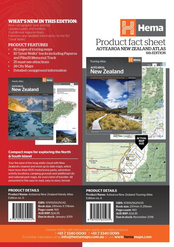 Road atlas - New Zealand (Medium Format) | Hema Maps Discount - Image 2